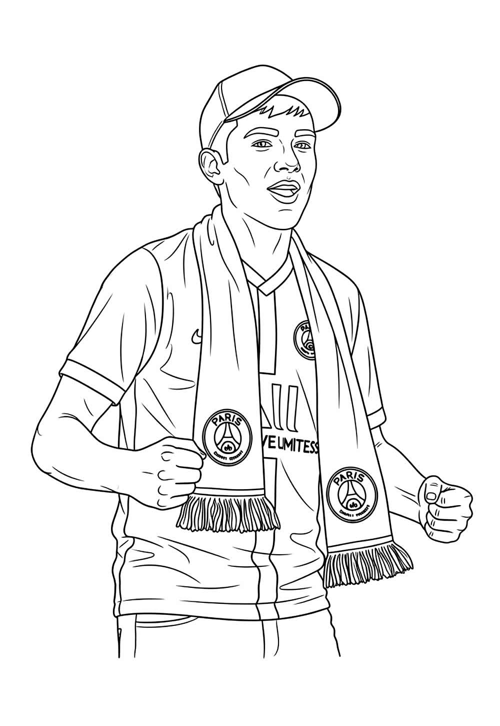 Desenho do PSG para pintar