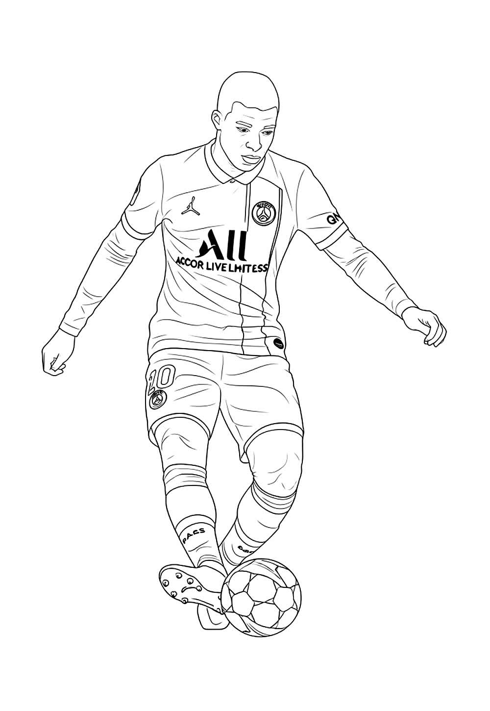 Desenho do PSG para pintar