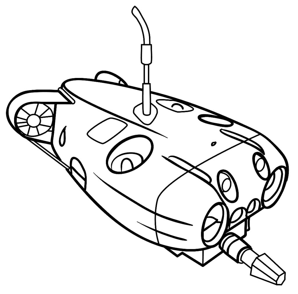 Pintar Desenho de Submarino