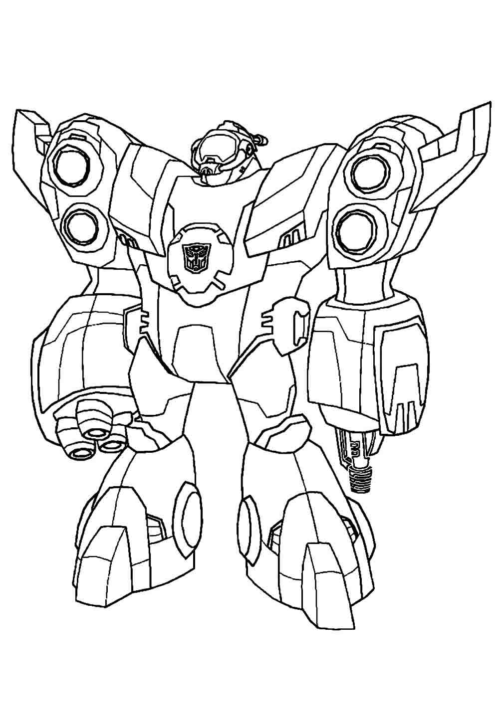 Desenho dos Transformers para imprimir e colorir