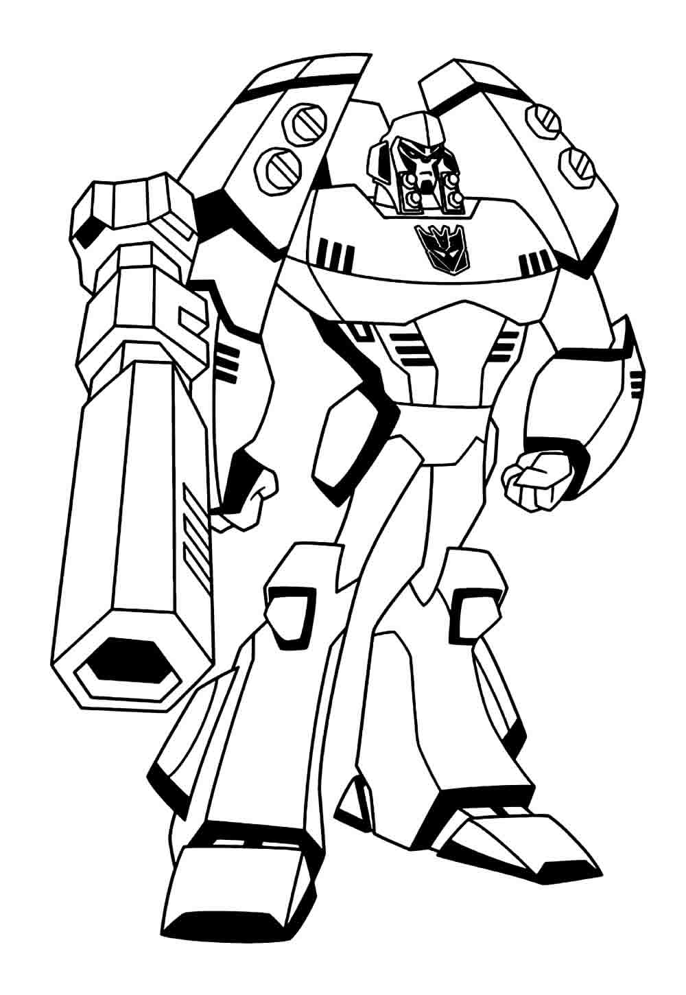 desenho para colorir do transformers