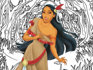 Desenho Pocahontas Colorir