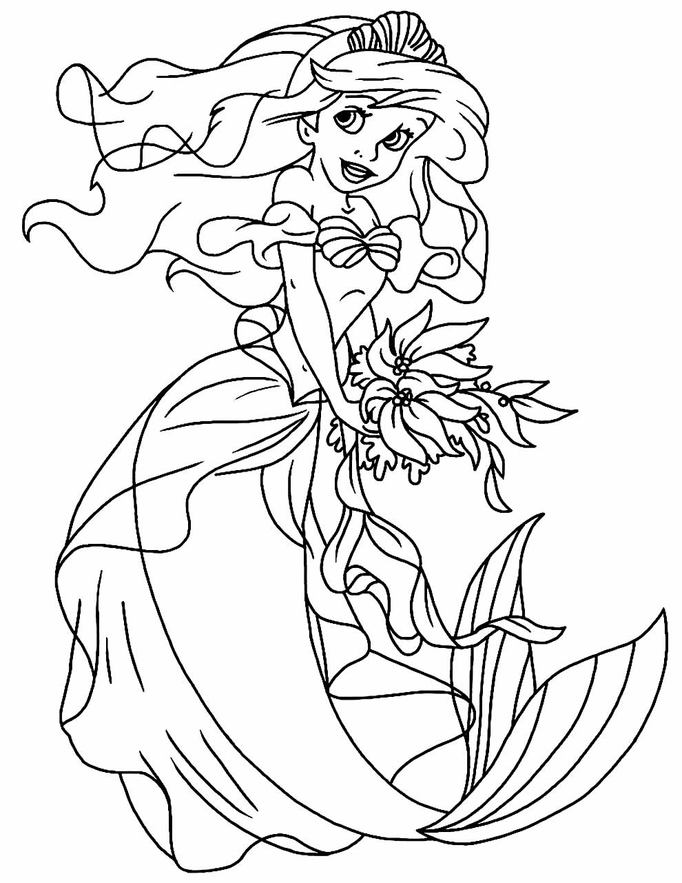 Desenhos Da Princesa Ariel Para Colorir Bora Colorir