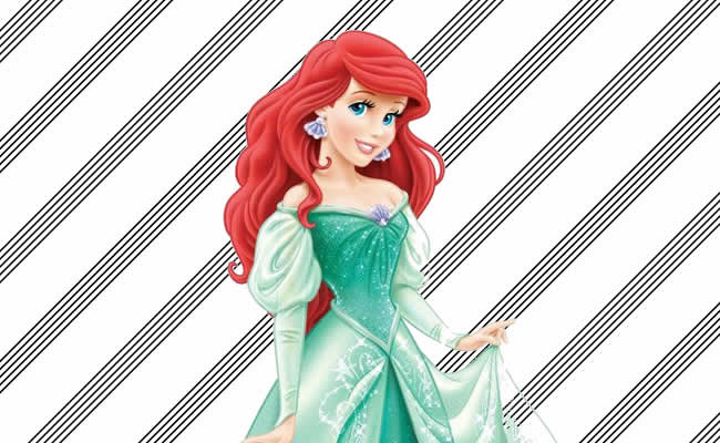 Desenhos da Princesa Ariel para colorir