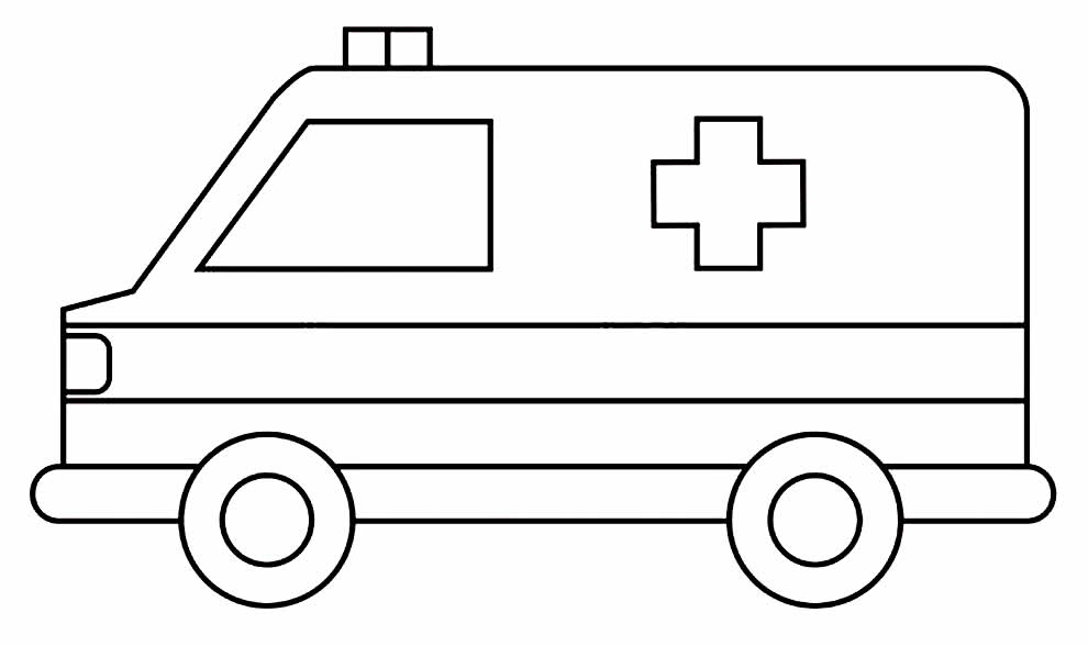 Desenho de Ambulância