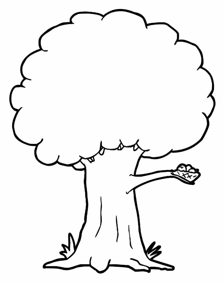 Desenhos de Árvores para colorir - Bora Colorir