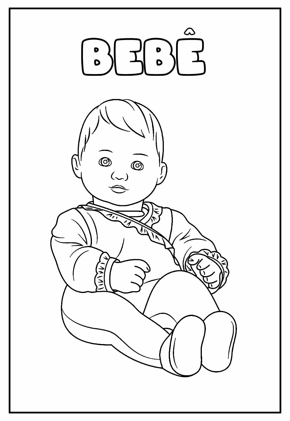 Desenhos De Bebê Para Colorir Bora Colorir