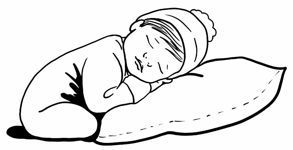 Desenho para colorir de Bebê