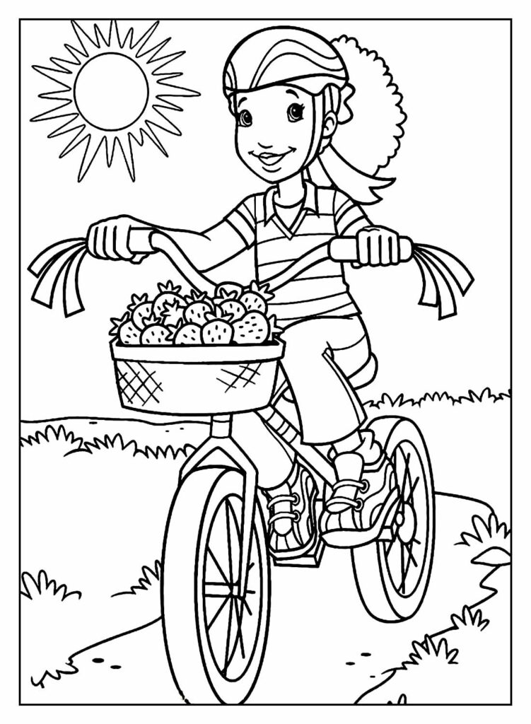 Desenho de Bicicleta para Colorir - Colorir.com