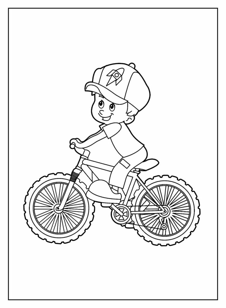 Desenhos Bicicleta para colorir
