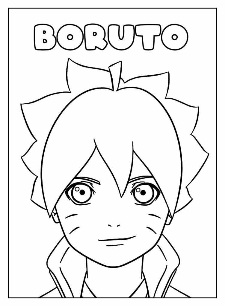 Desenhos de Boruto para Colorir, Pintar e Imprimir 