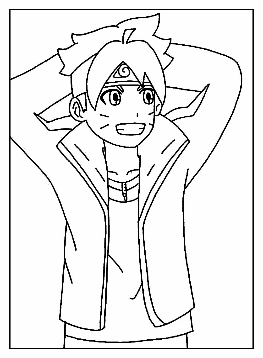 Desenhos do Boruto para colorir - Bora Colorir