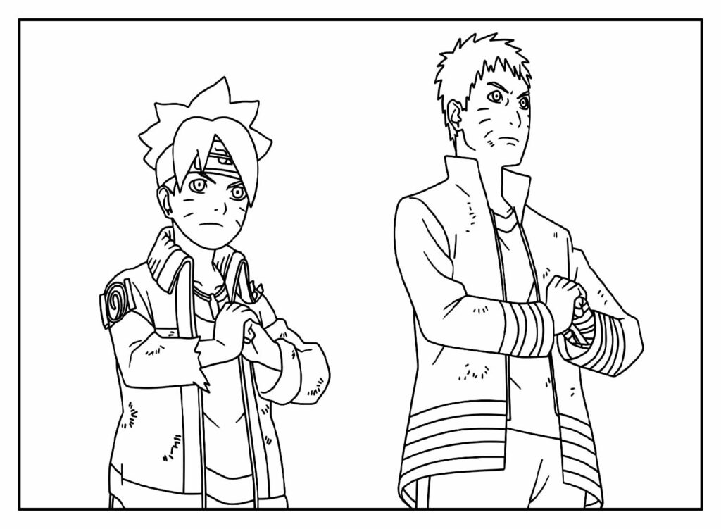 Desenhos do Boruto para colorir - Bora Colorir