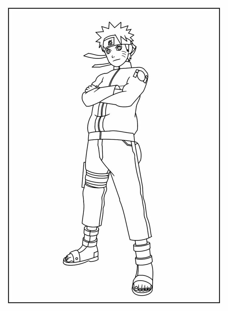 Desenho do Boruto para colorir