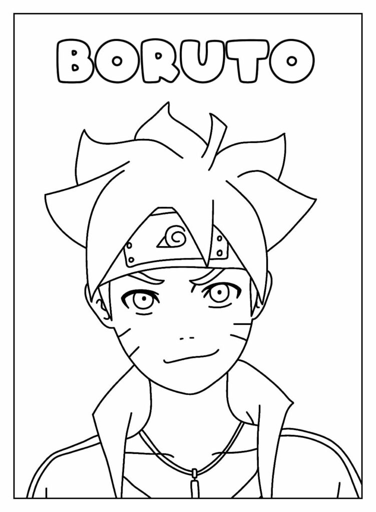 28 Collection Of Boruto Drawing Face - Boruto Desenho Para Colorir -  748x1069 PNG Download - PNGkit