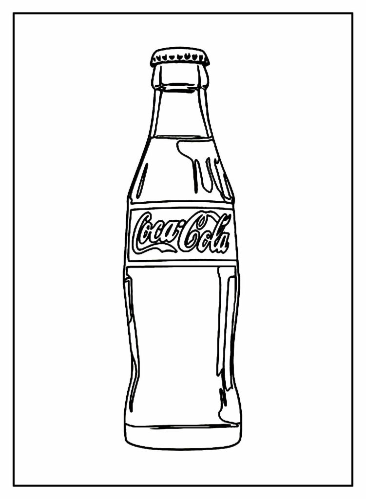 Imagem de Coca-Cola para pintar
