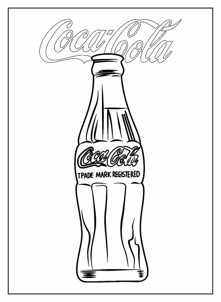 Desenho com Nome de Coca-Cola