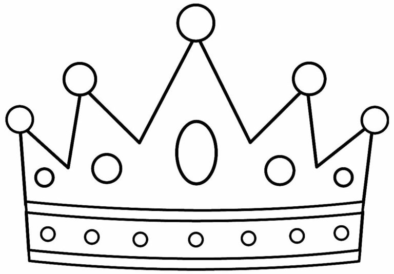 Desenhos de Coroa para colorir - Bora Colorir
