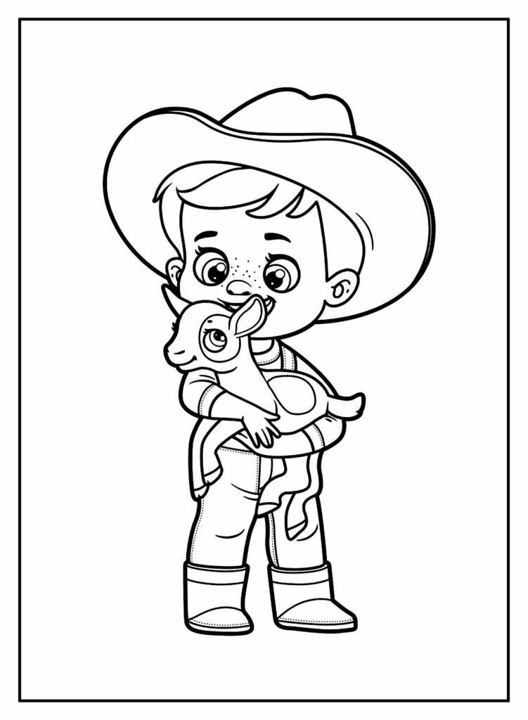 Desenho Cowboy para colorir - Faroeste