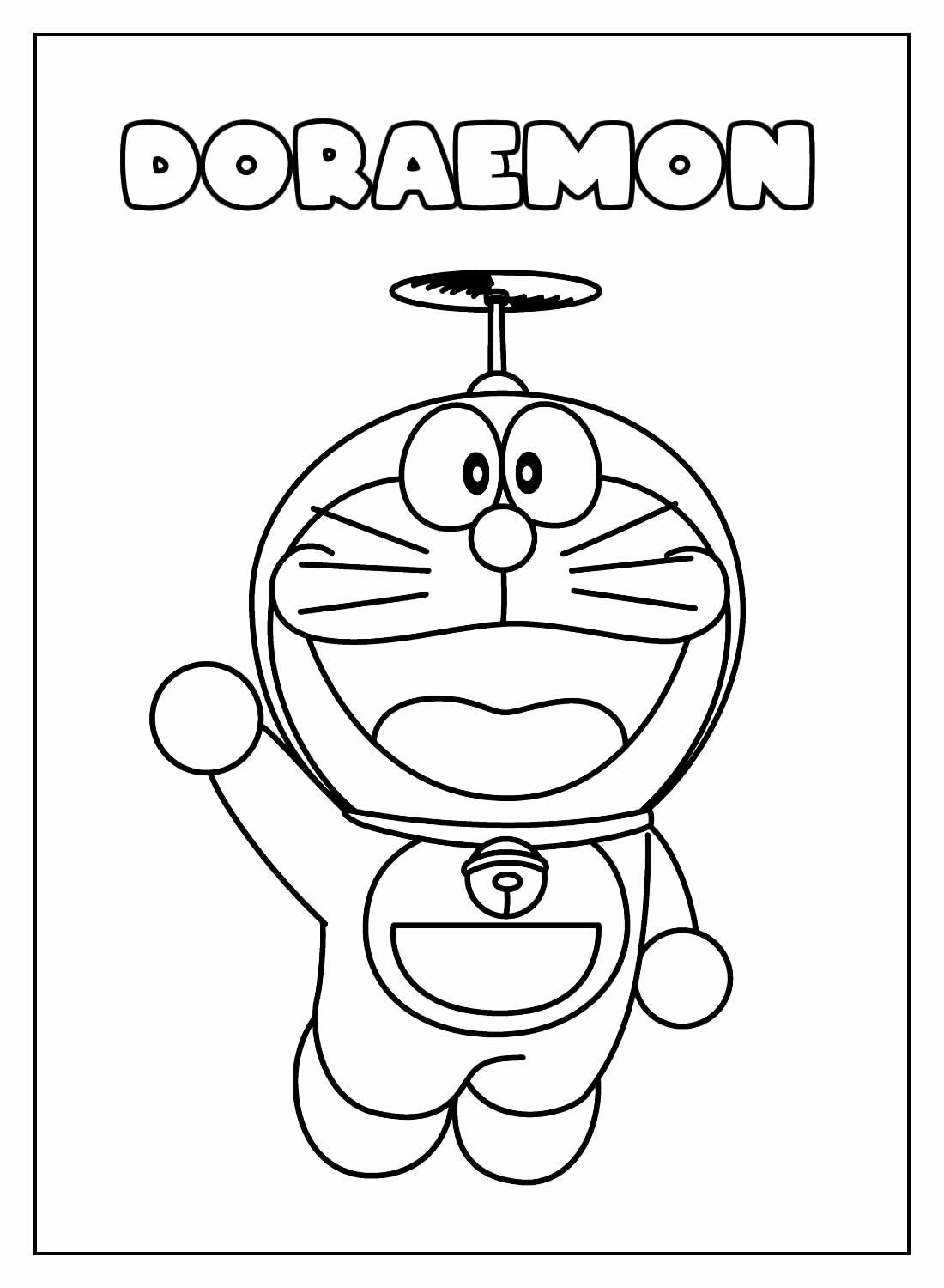 Desenhos do Doraemon para colorir - Bora Colorir