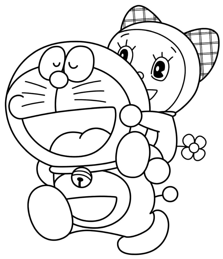 Imagem do Doraemon para pintar