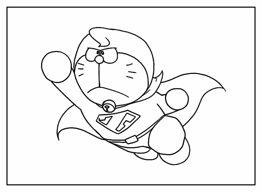 Pintar desenho do Doraemon