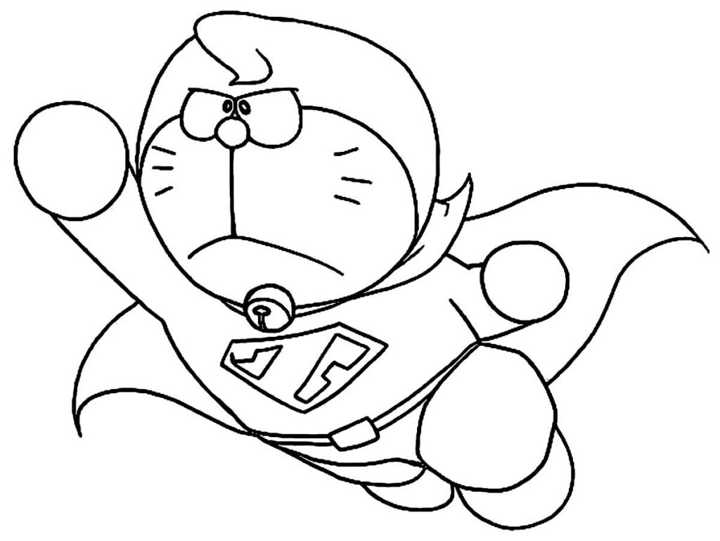 Desenho para colorir de Doraemon