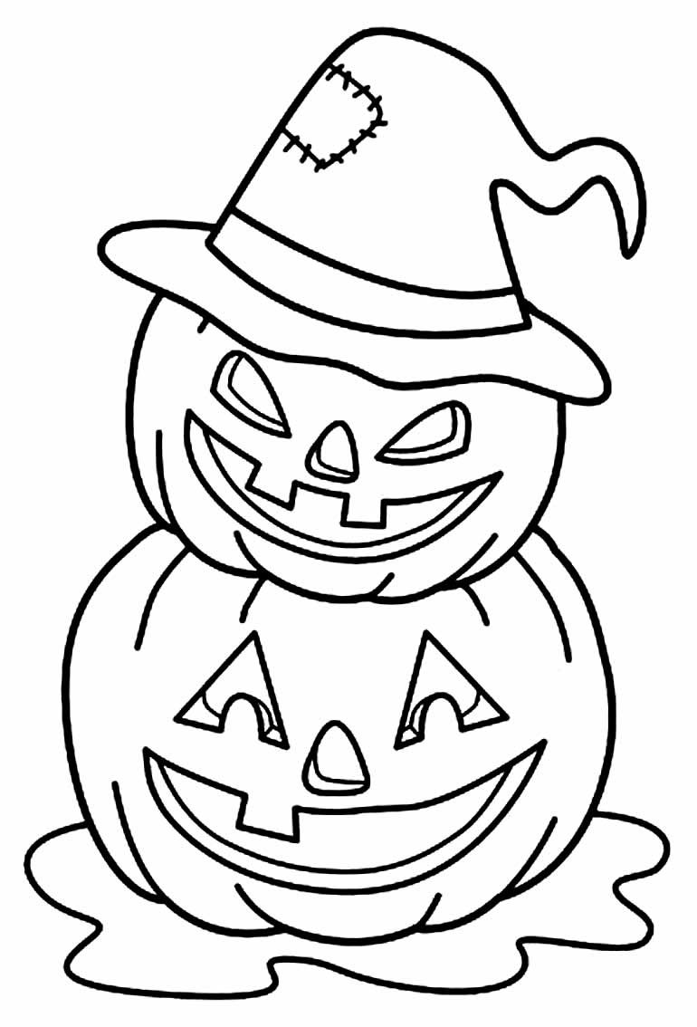 Desenhos de Abóbora de Halloween para colorir - Bora Colorir