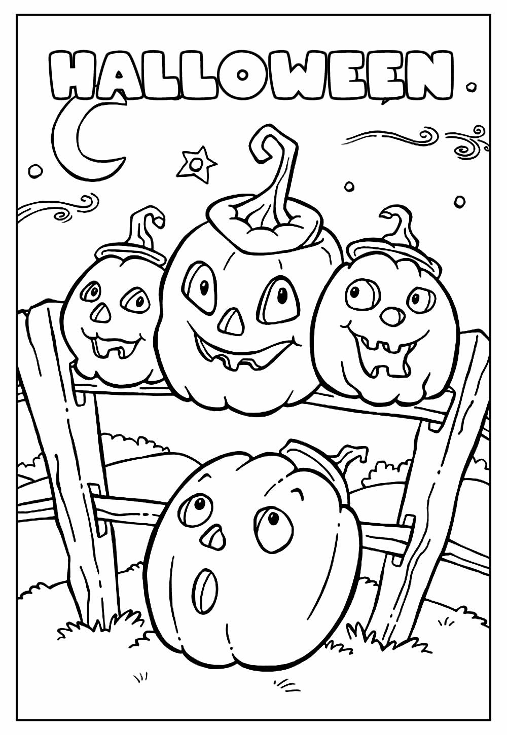 Desenhos de halloween para colorir - Atividades Educativas