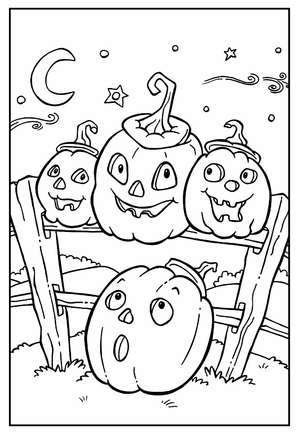 Desenhos de Halloween para colorir - Bora Colorir