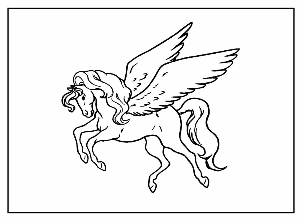 Pegasus para colorir