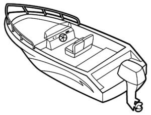 Desenhos de Lancha para colorir - Bora Colorir