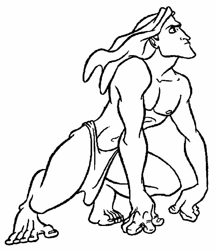 Imagem de Tarzan para colorir