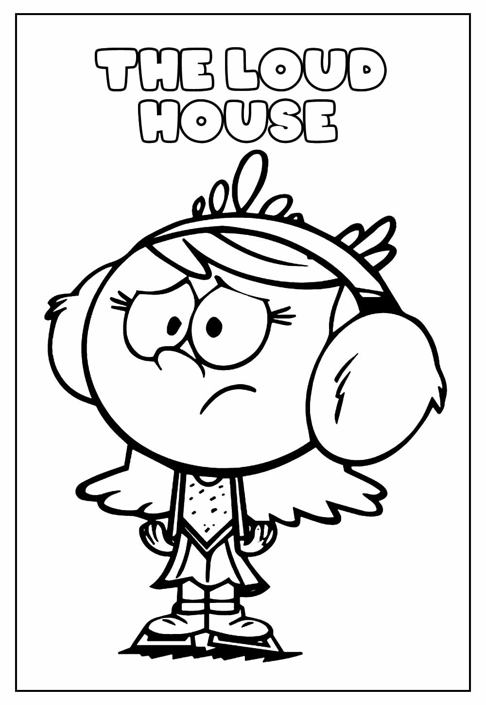 Desenho Educativo de The Loud House para colorir