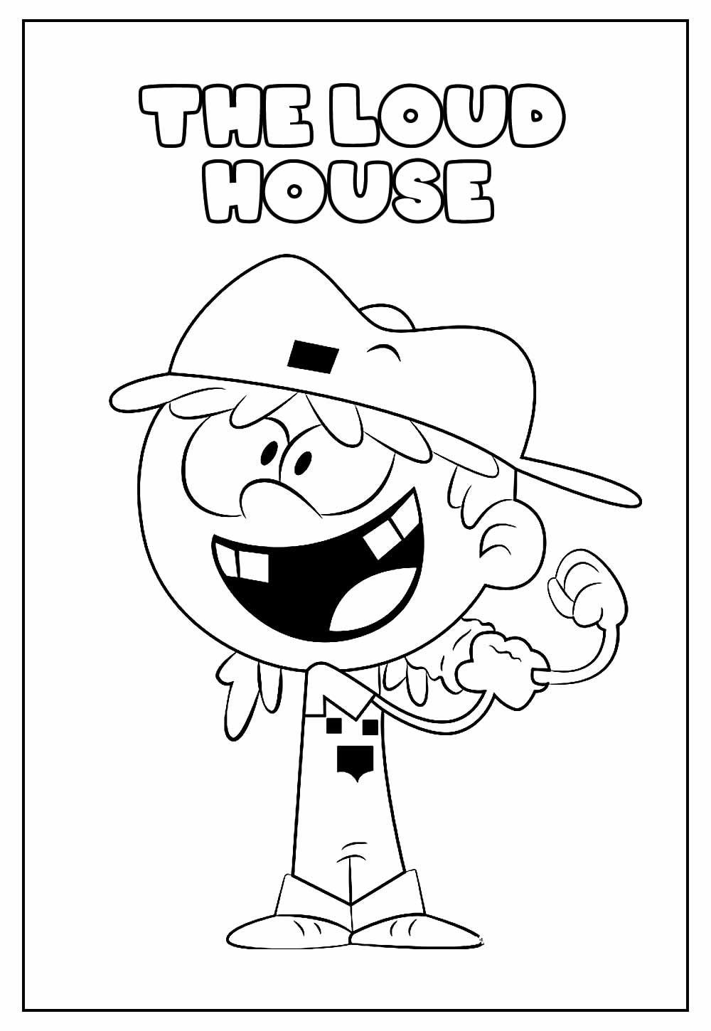 Desenho Educativo de The Loud House para colorir