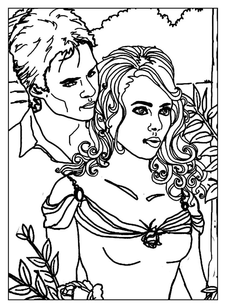 Desenhos The Vampire Diaries para colorir