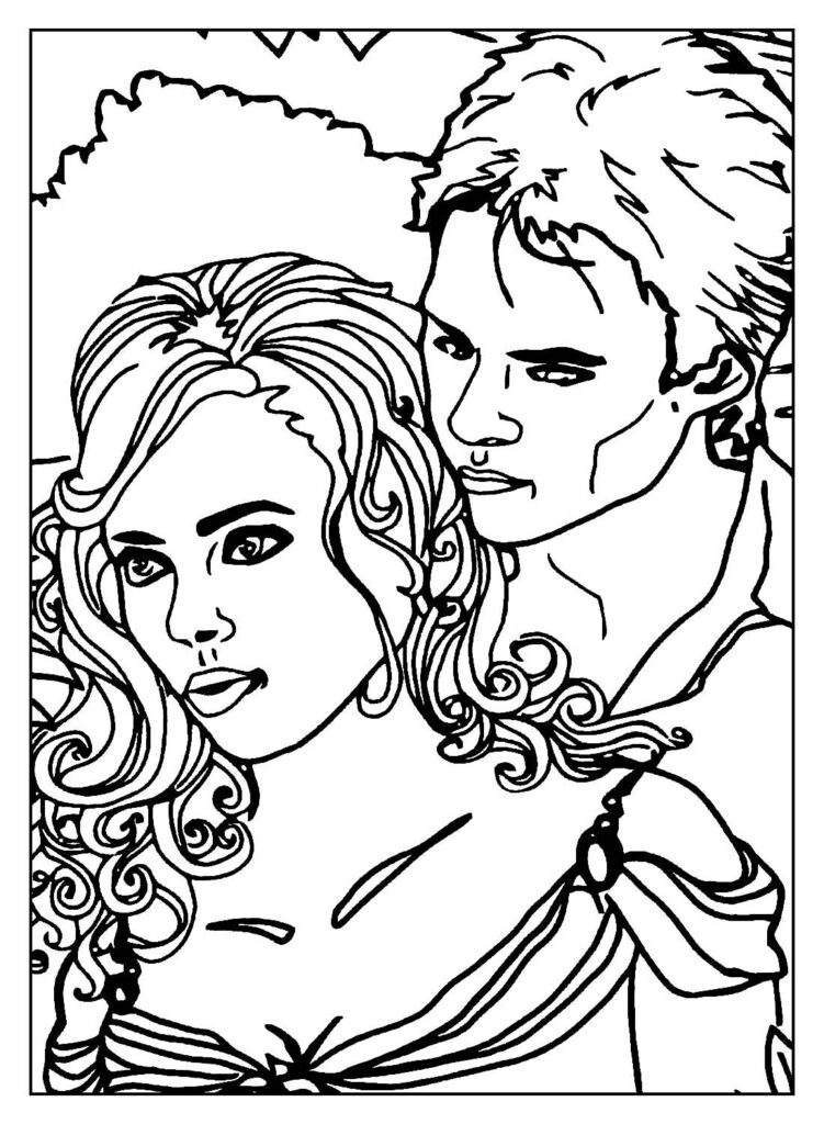 Desenhos de The Vampire Diaries para colorir - Bora Colorir