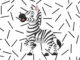 Desenhos de Zebra para pintar