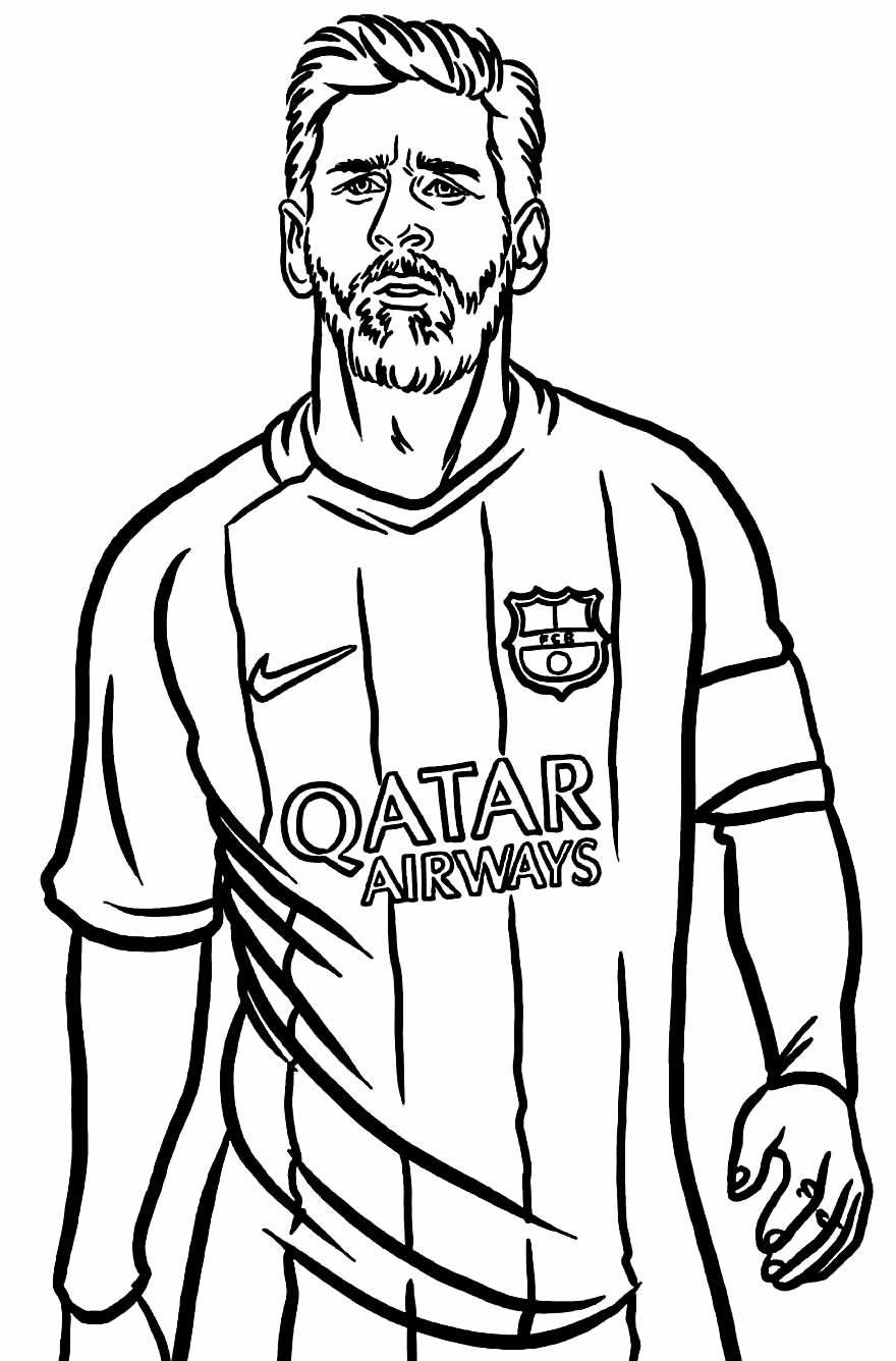 Desenho para colorir de Messi