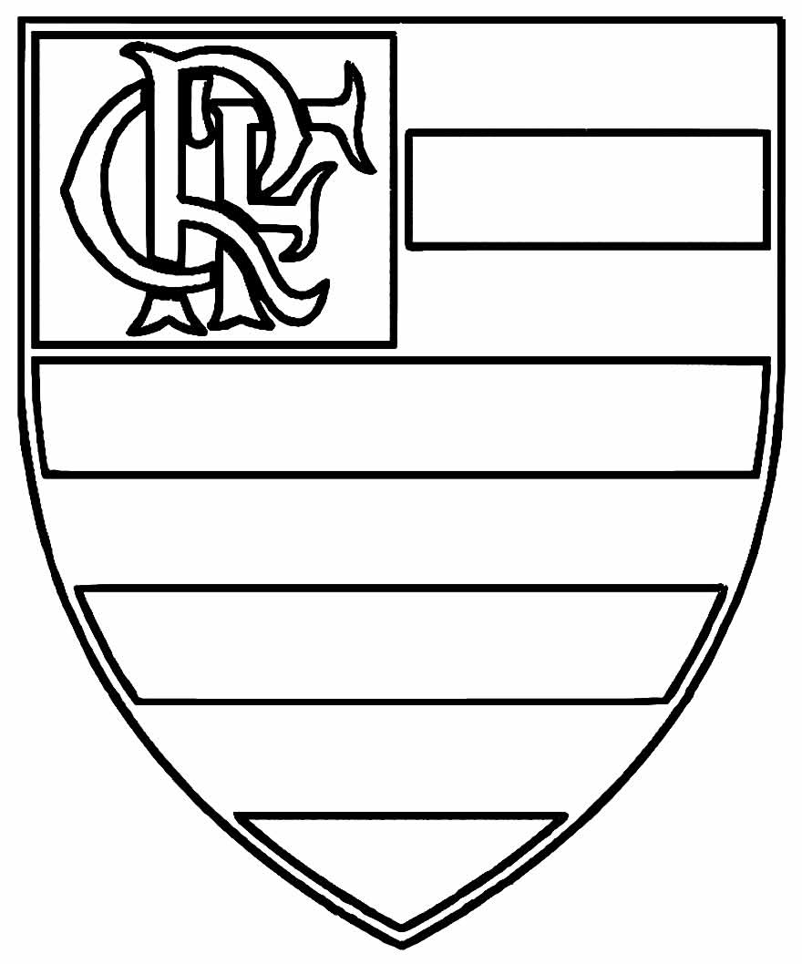 Desenhos do Flamengo para colorir - Bora Colorir