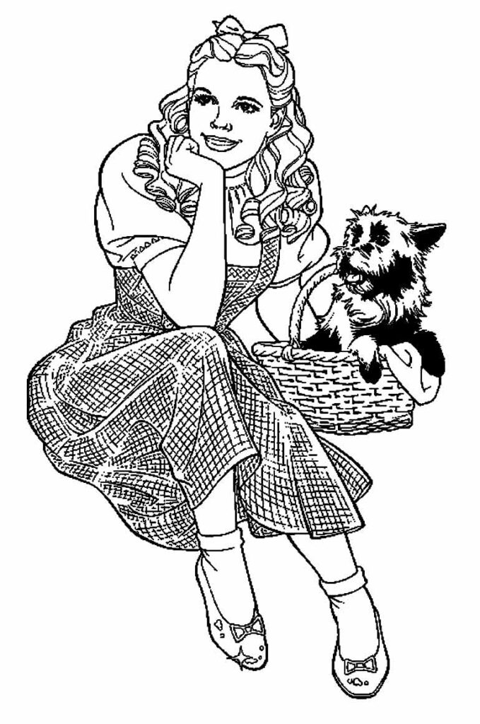 Desenho de Dorothy para colorir
