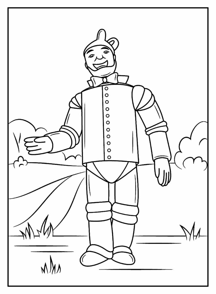 Desenhos do Homem de Lata para colorir - Mágico de Oz