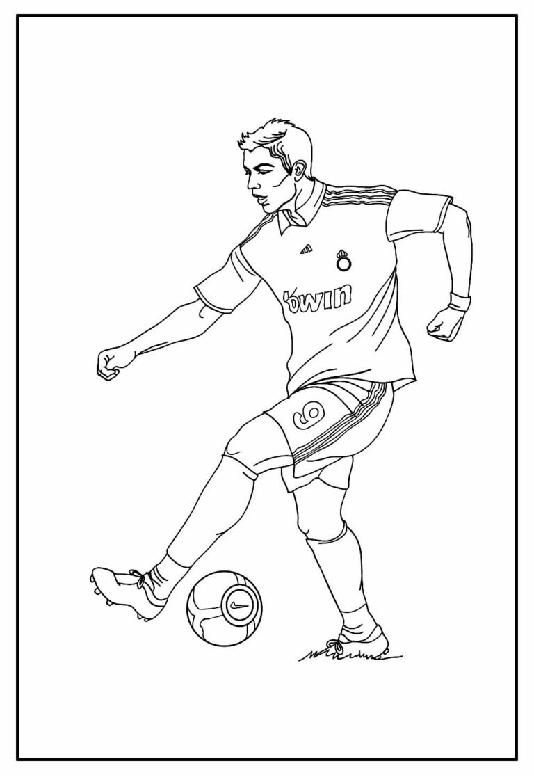 Desenhos do Real Madrid para colorir - Bora Colorir