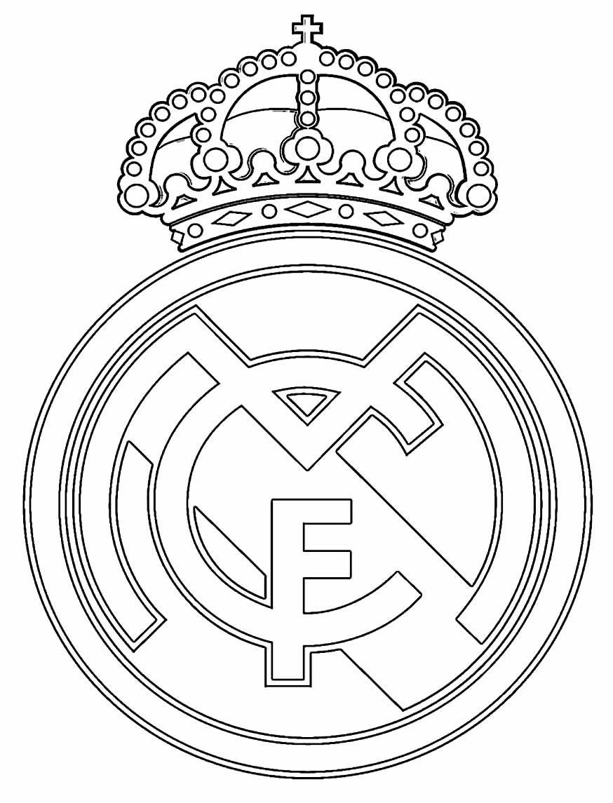 Desenho do Real Madrid para colorir