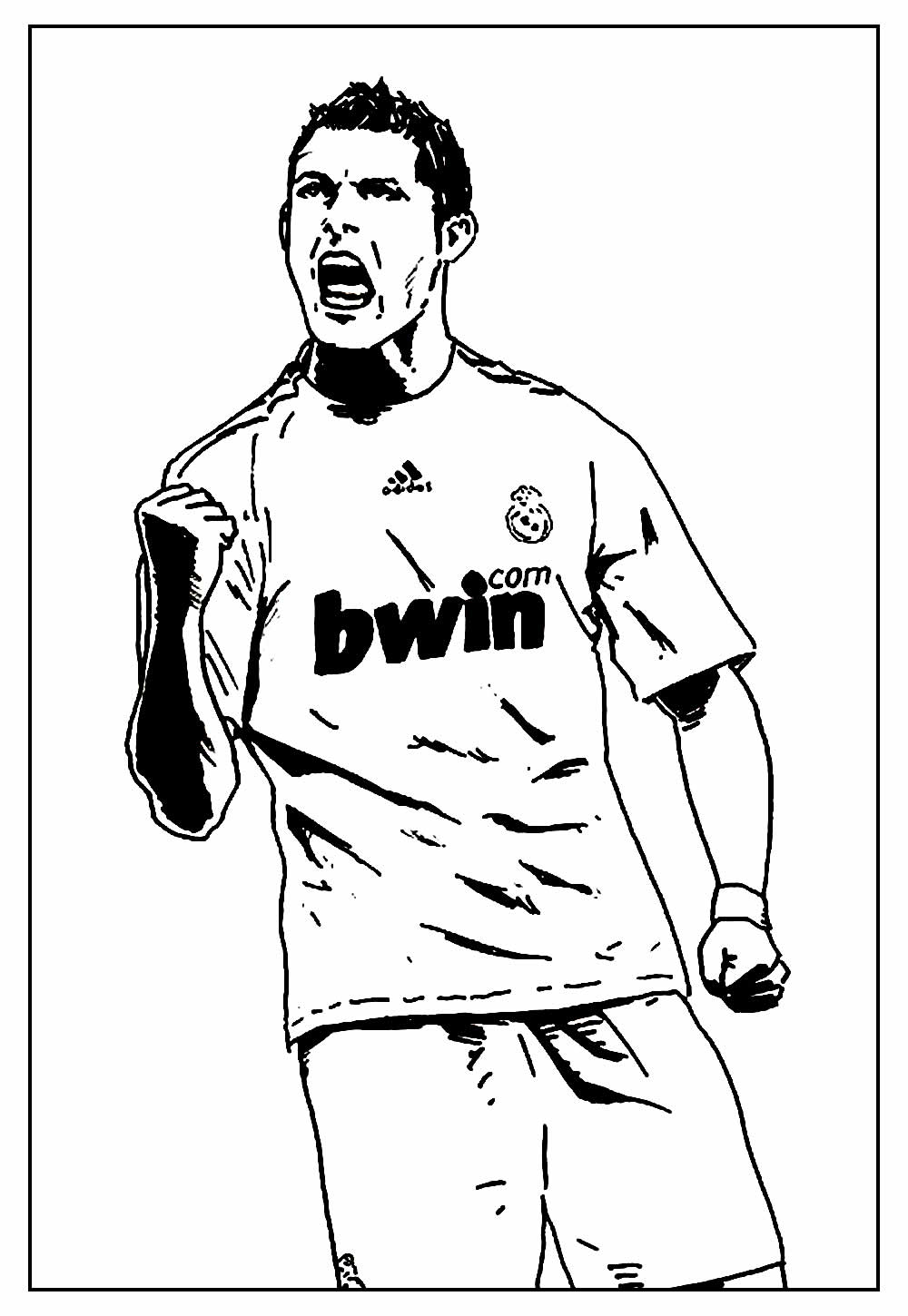 Real Madrid para pintar e colorir
