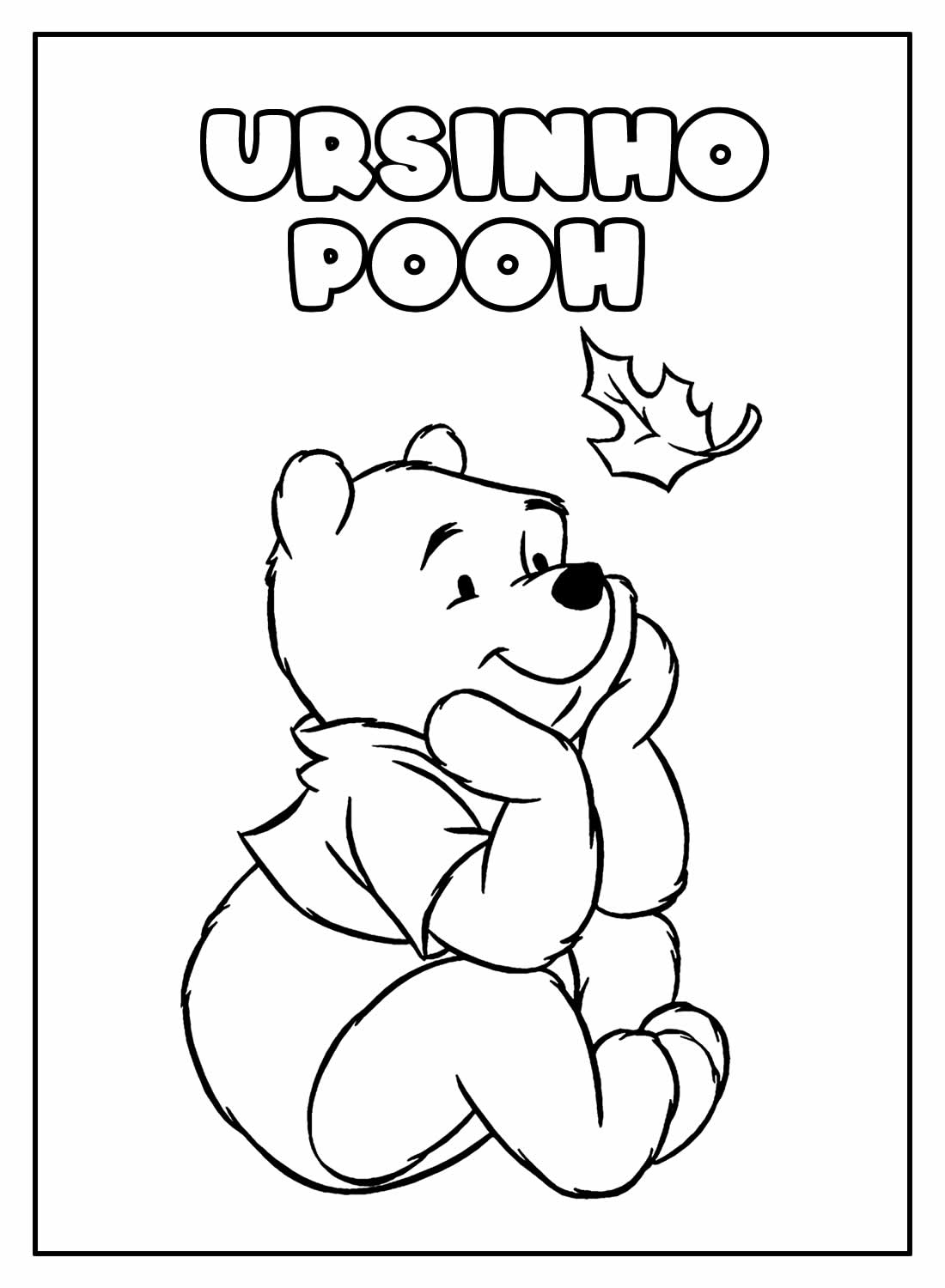 Desenhos Do Ursinho Pooh Para Colorir - MAGEDU