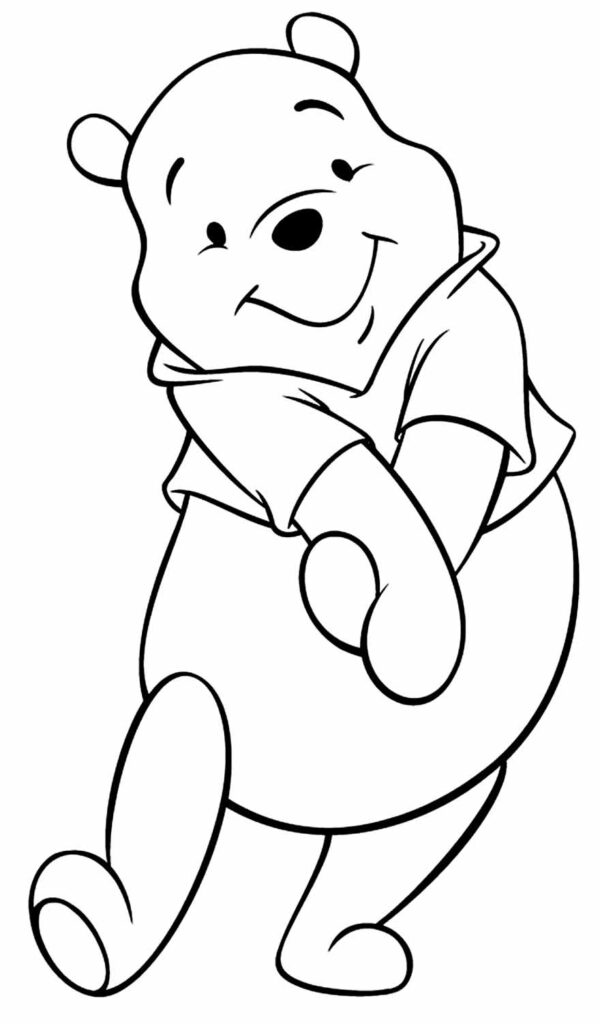 Desenho do Ursinho Pooh para colorir