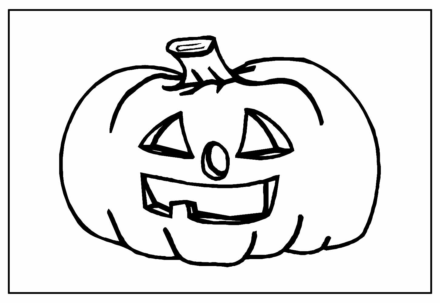 Desenho para colorir Abóbora de Halloween