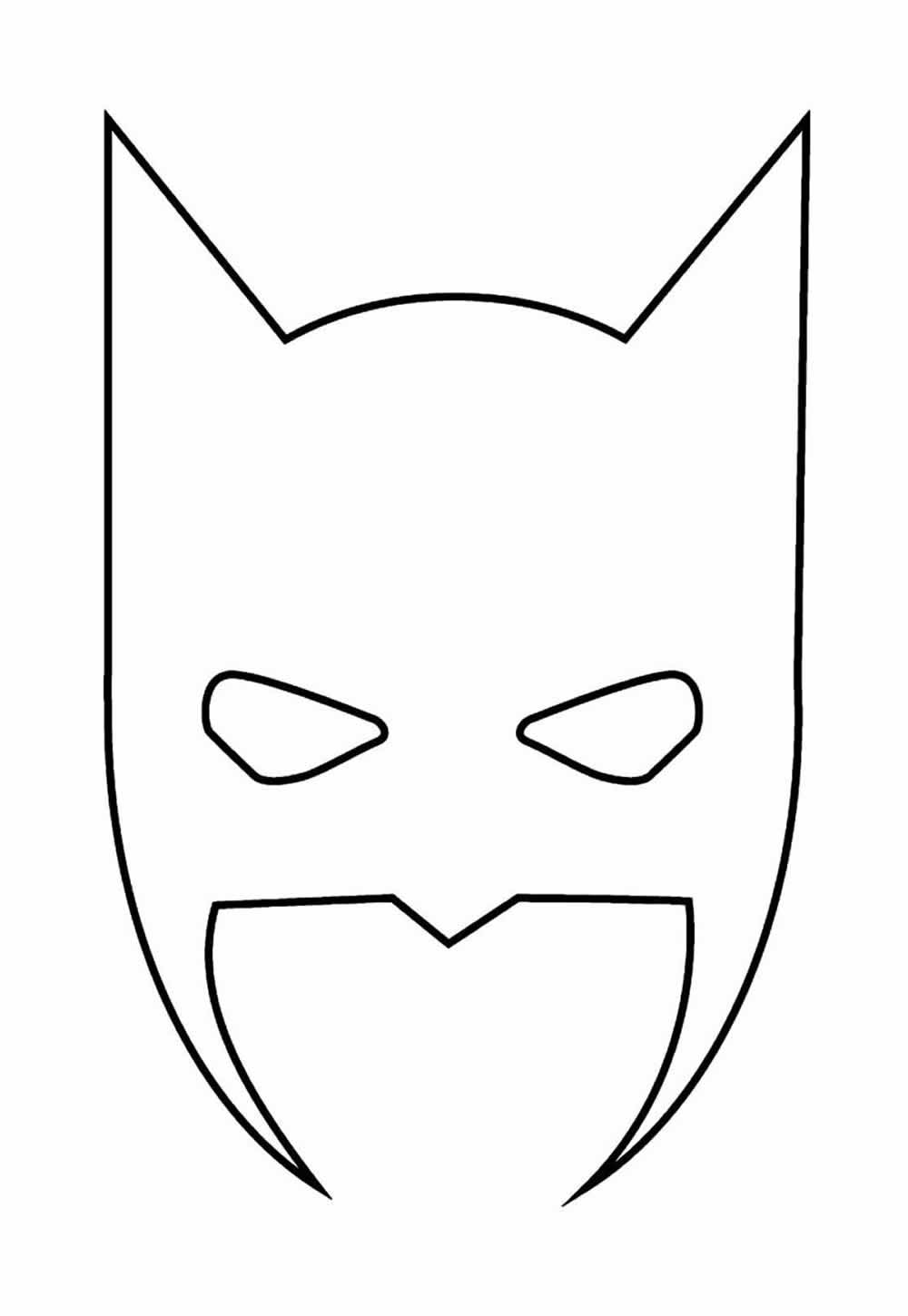 Desenho de Máscara da Batman