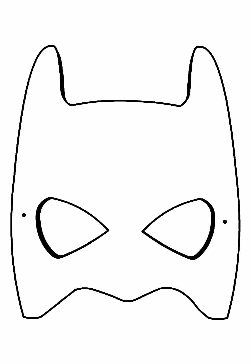 Desenho de Máscara da Batman